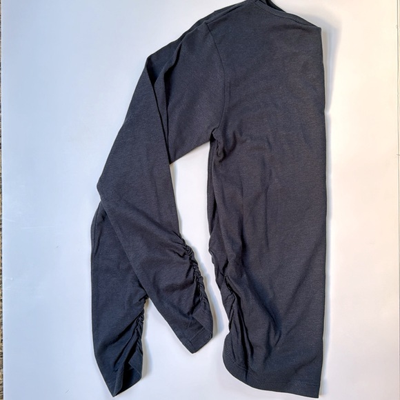 Creamie Long Sleeve Ruched T-shirt Size 10 - Picture 11 of 11